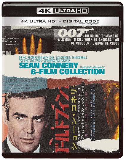 007: James Bond – Sean Connery 6-Film 4K Ultra HD Collection