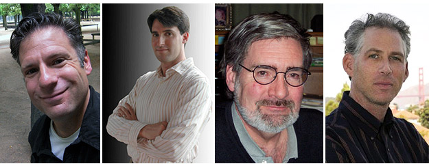 L to R: Scott Higgins, Eric Lichtenfeld, Joseph McBride & Jonathan Rinzler