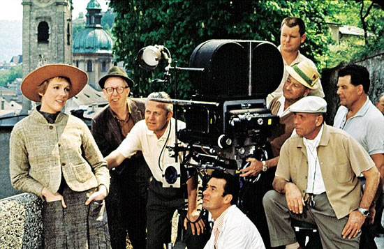On the set of The Sound of Music
