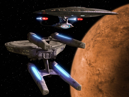 A scene from Star Trek: The Next Generation