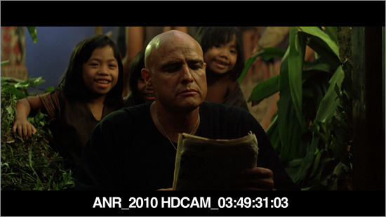Screen shot of the 2010 Blu-ray master of Apocalypse Now Redux