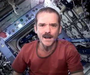 Bowie's Space Oddity for real on the ISS!
