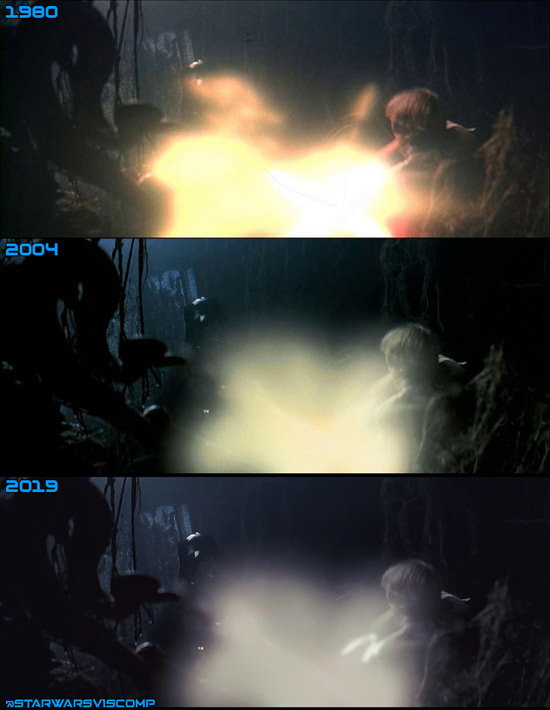 Lightsaber flashes