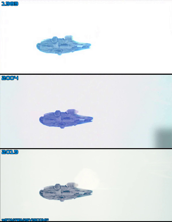 The 2004 scan appears to have introduced a square dark spot in this flash frame shortly after the trap is sprung. It does not appear in the 4K scan.