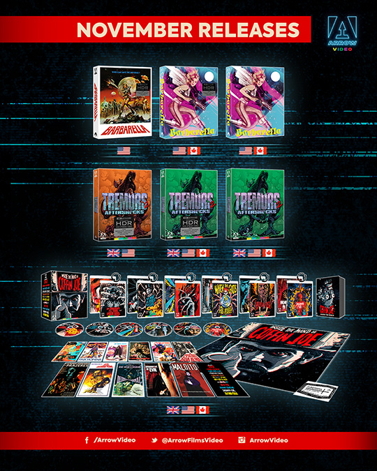 Arrow Video's November 2023 release slate