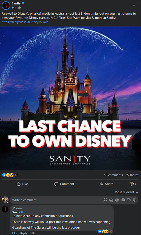 Sanity reports WDSHE exit of Australian market