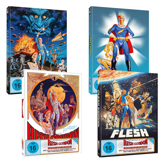 Turbine's Flesh Gordon Mediabooks (Blu-ray Disc)