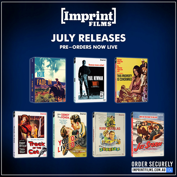Imprint Films' July 2025 Blu-ray slate