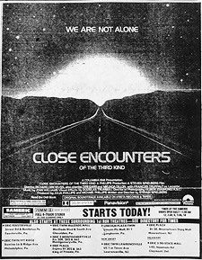 Close Encounters newspaper ad