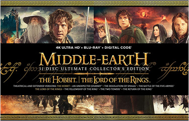 Middle-Earth 6-Film Ultimate Collector’s Edition (4K Ultra HD/Blu-ray Box Set)